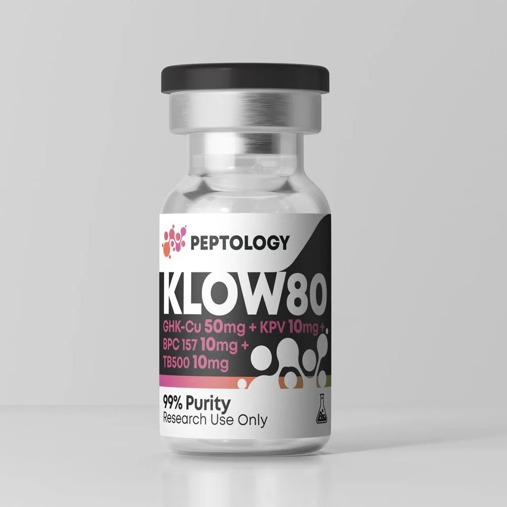 KLOW80 – segu: GHK-Cu 50 mg, TB-500, BPC-157 ja KPV igaüks 10 mg