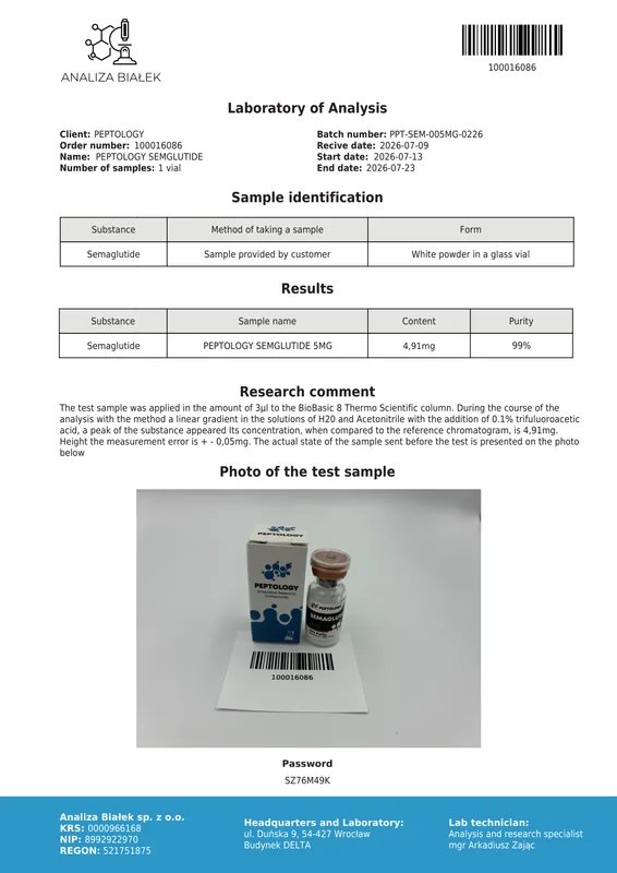 Semaglutide 5 mg/10mg – GLP-1 retseptori agonist – pilt 2