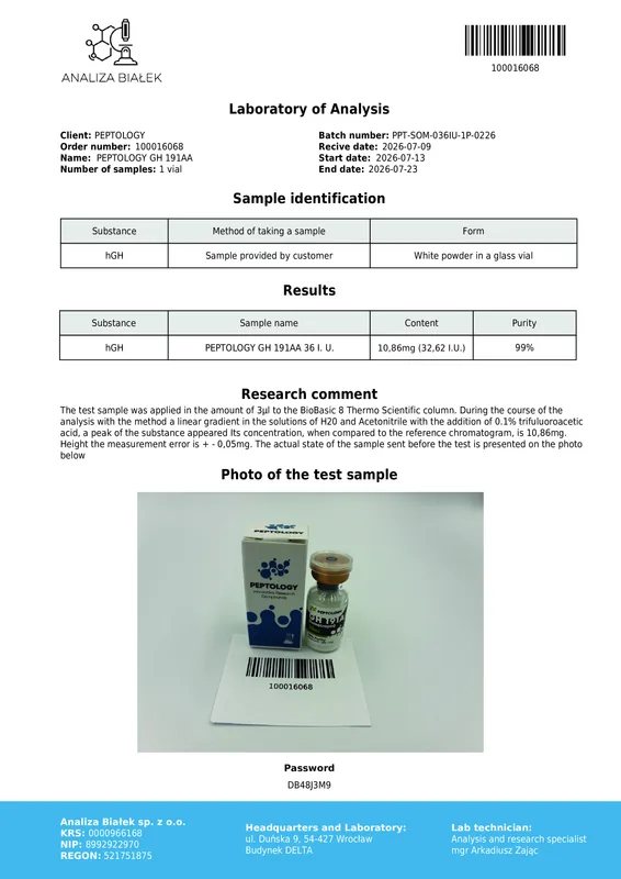Somatropin 3 tk × 36 IU – kasvuhormoon (HGH) – pilt 2